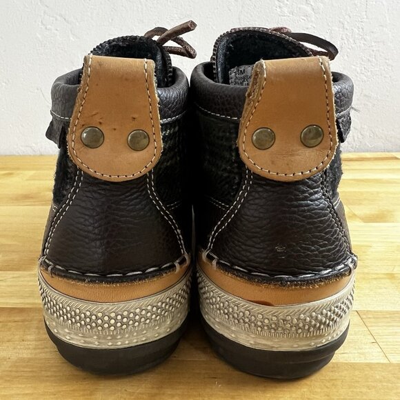 Timberland Smartwool 74197 Anti-Fatigue Boots‎ Sneaker Brown Leather Mens SZ 7.5 - Picture 6 of 10